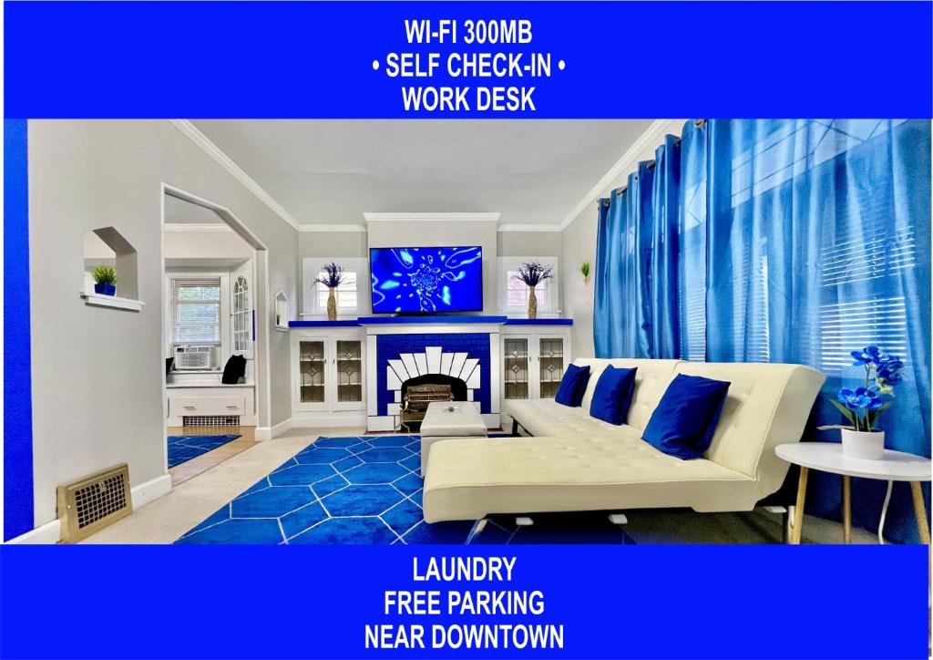 The Sapphire Haven - Your Old Brooklyn Oasis Awaits Families, Couples, Business Travelers Near Downtown With Parking, 300 MB WiFi & Self Check-In