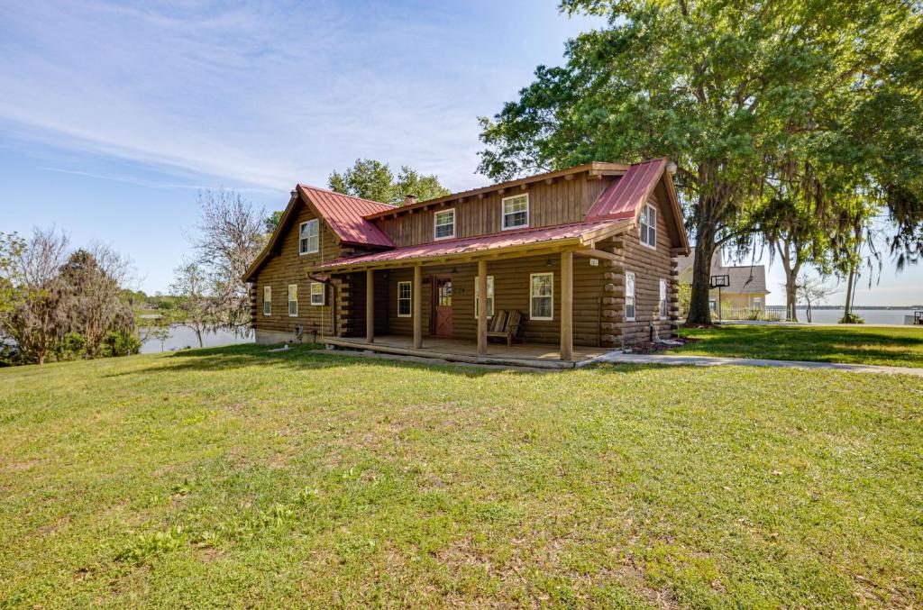 Waterfront Livingston Log Cabin with Private Dock!